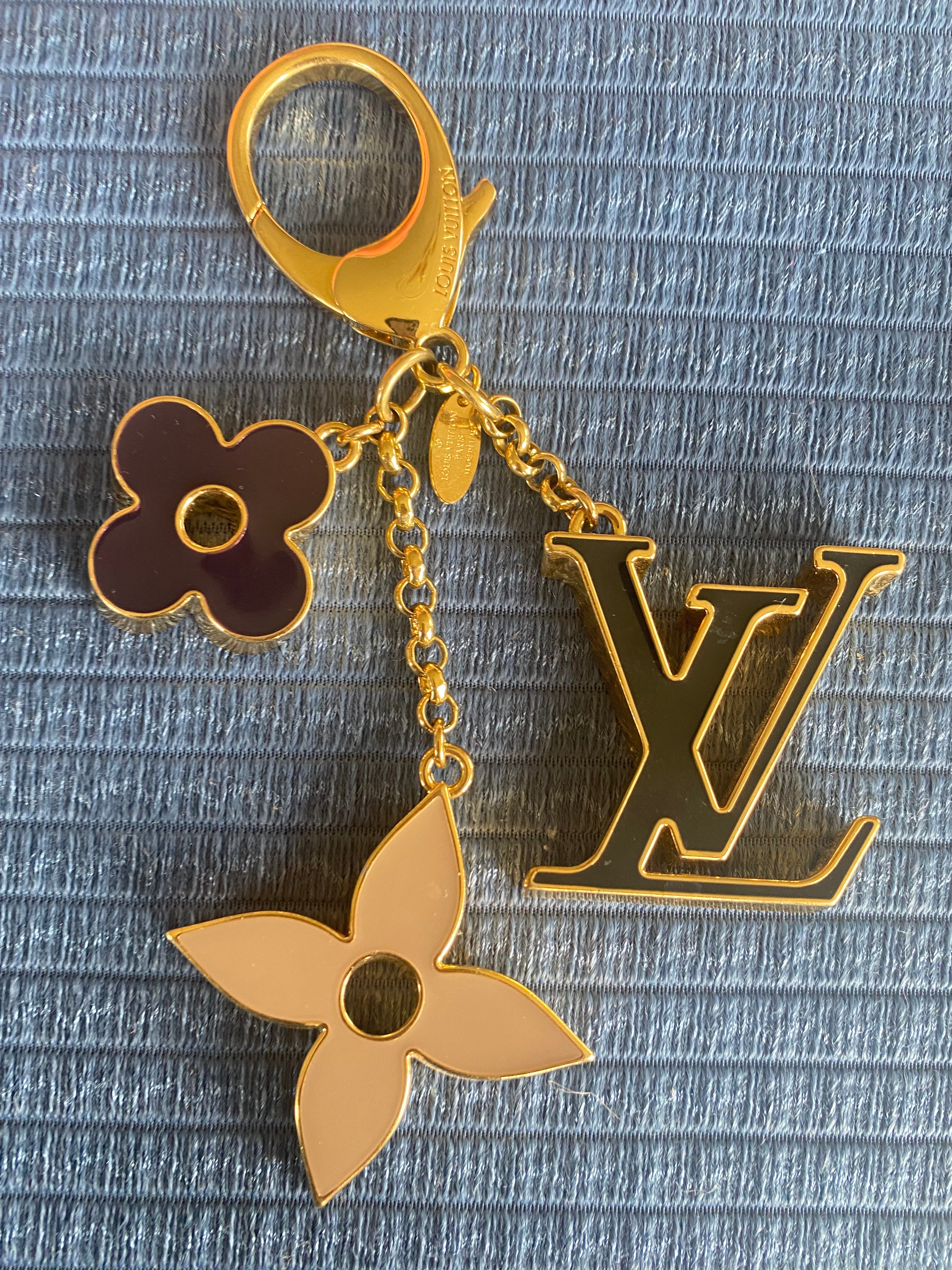 LV Fleur de Monogram bag charm