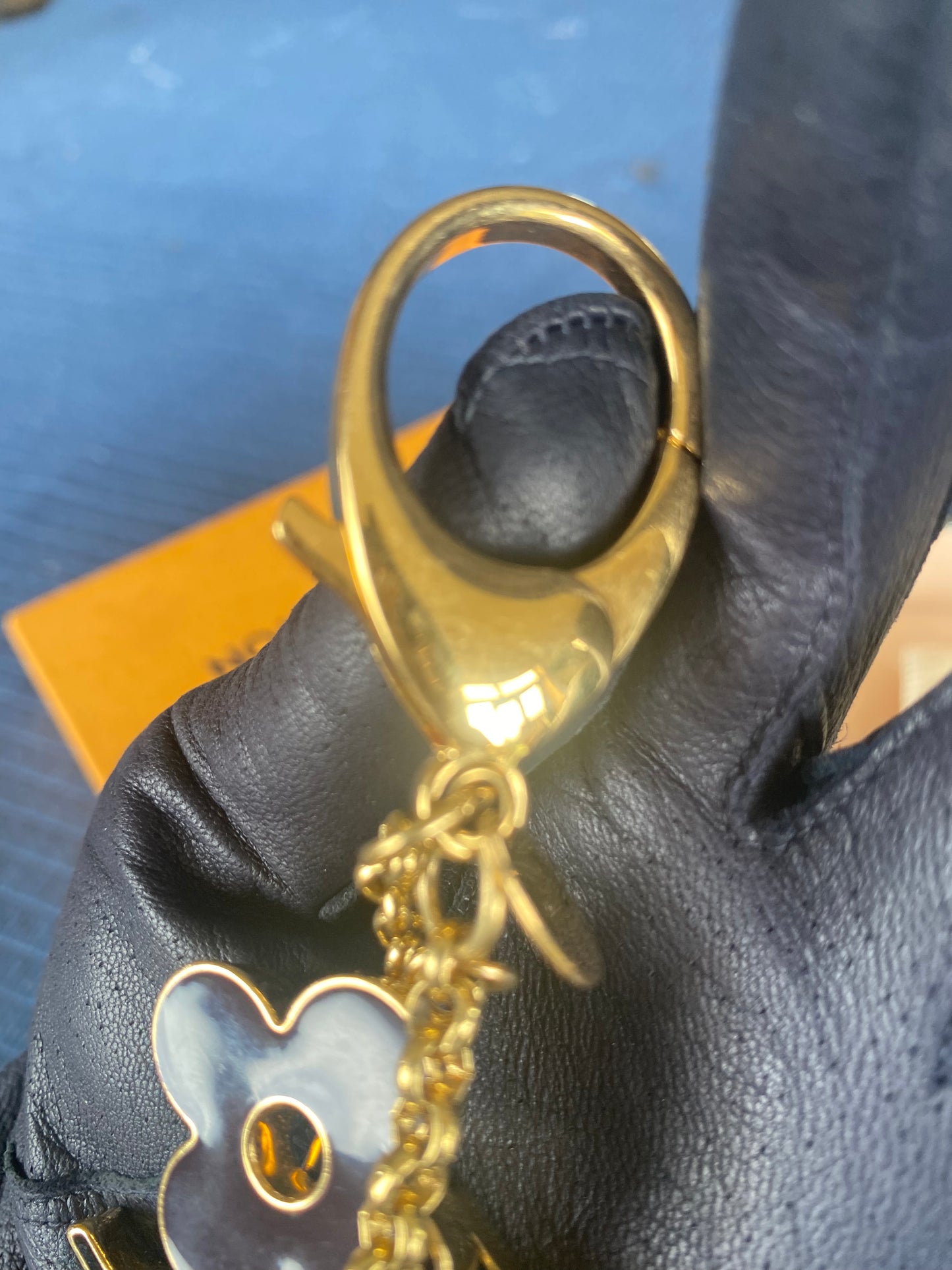 Louis Vuitton Fleur De Monogram Bag Charm Chain…. Gold - $651