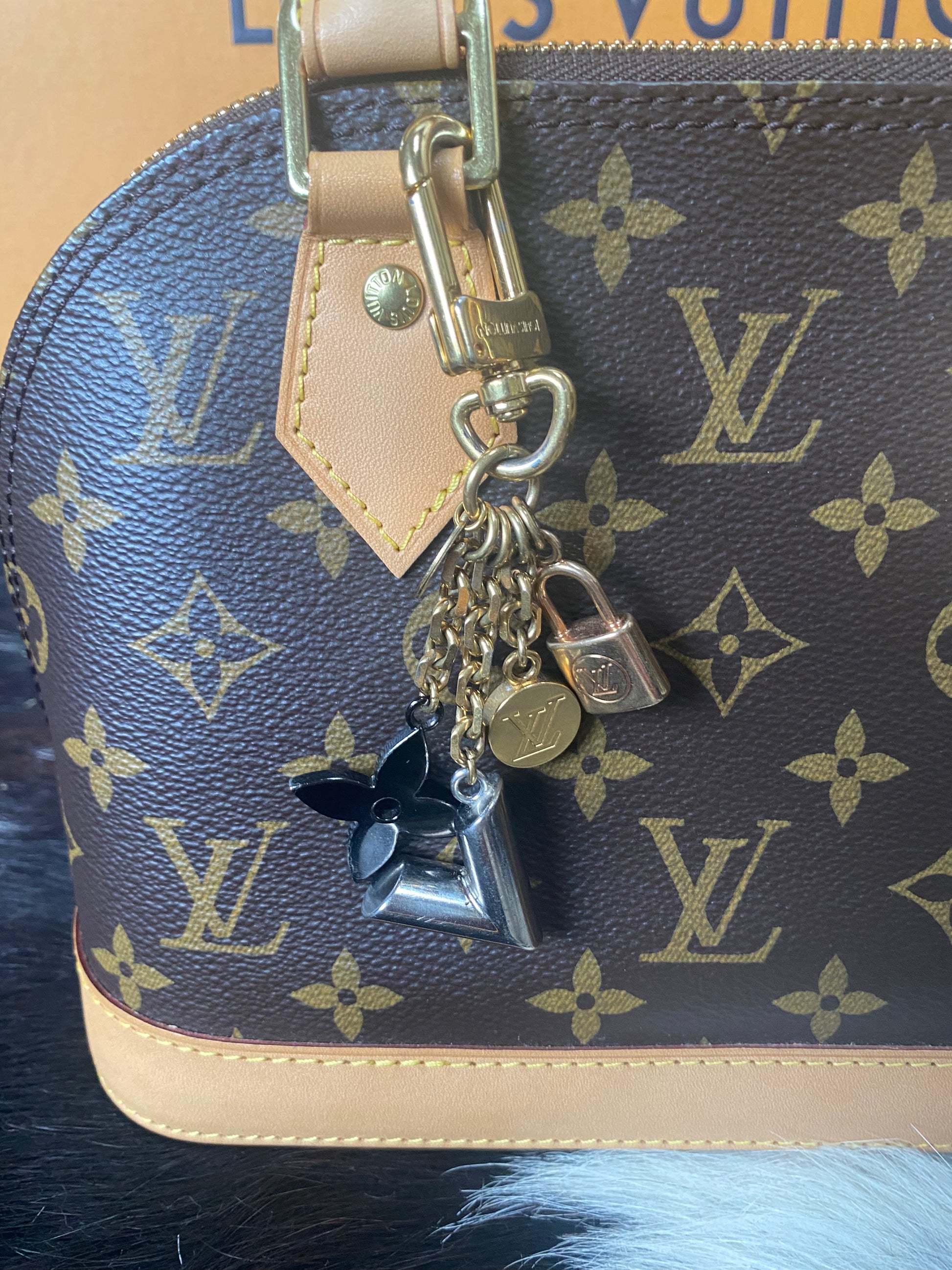 Preloved Louis Vuitton Charm Key Ring Gold/Silver Metal 081023 $30 OFF –  KimmieBBags LLC